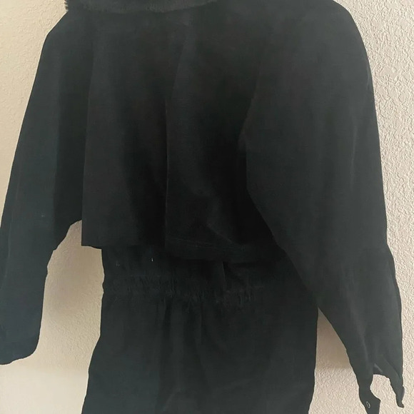 VINTAGE GITANO suede leather with faux fur - Picture 5 of 5